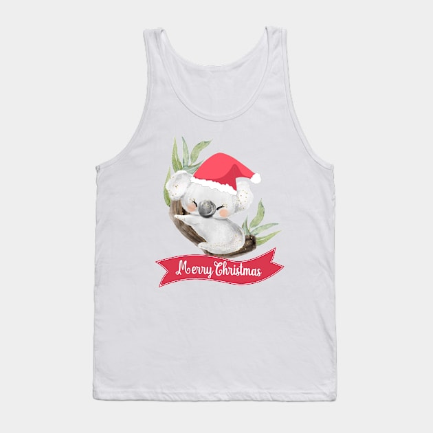 Christmas Koala Tank Top by KarwilbeDesigns